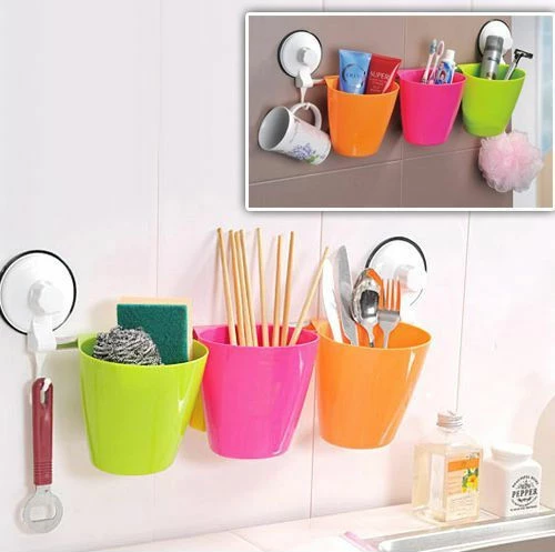 81004KTH80CL Σπογγοθήκη Επιτραπέζια Πλαστική Πολύχρωμη