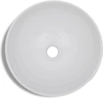 vidaXL 275494 Επικαθήμενος Νιπτήρας Κεραμικός 32.5x32.5cm Λευκός