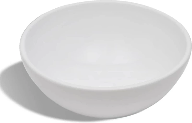 vidaXL 275494 Επικαθήμενος Νιπτήρας Κεραμικός 32.5x32.5cm Λευκός