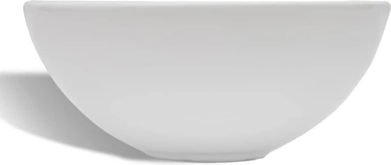vidaXL 275494 Επικαθήμενος Νιπτήρας Κεραμικός 32.5x32.5cm Λευκός