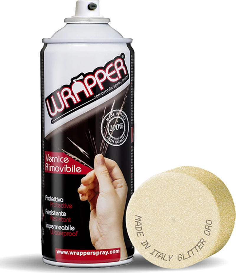 Lampa Wrapper Σπρέι Προστατευτικού Φιλμ Χρυσό με Glitter Εφέ 400ml