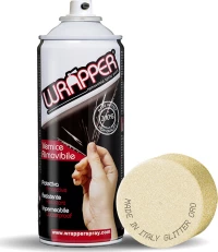 Lampa Wrapper Σπρέι Προστατευτικού Φιλμ Χρυσό με Glitter Εφέ 400ml