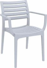 Καρέκλα Πολυπροπυλενίου Artemis Silver Grey