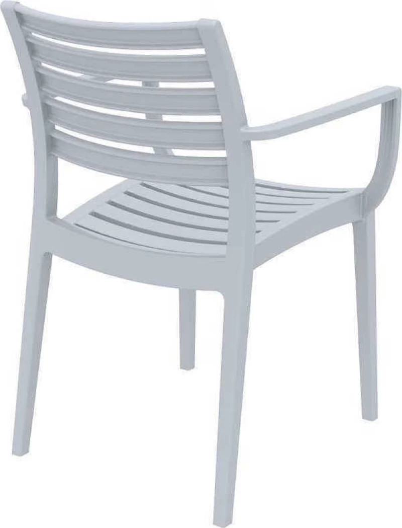 Καρέκλα Πολυπροπυλενίου Artemis Silver Grey