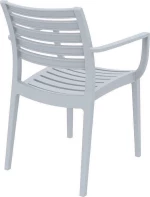 Καρέκλα Πολυπροπυλενίου Artemis Silver Grey