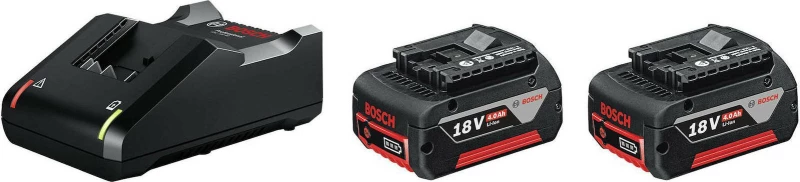 Bosch 1600A019S0 Σετ 2 Μπαταρίες 18V 4Ah με Φορτιστή 14.4-18V