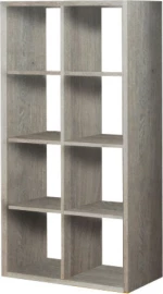 Βιβλιοθήκη 41 Σταχτί 75x35x145cm