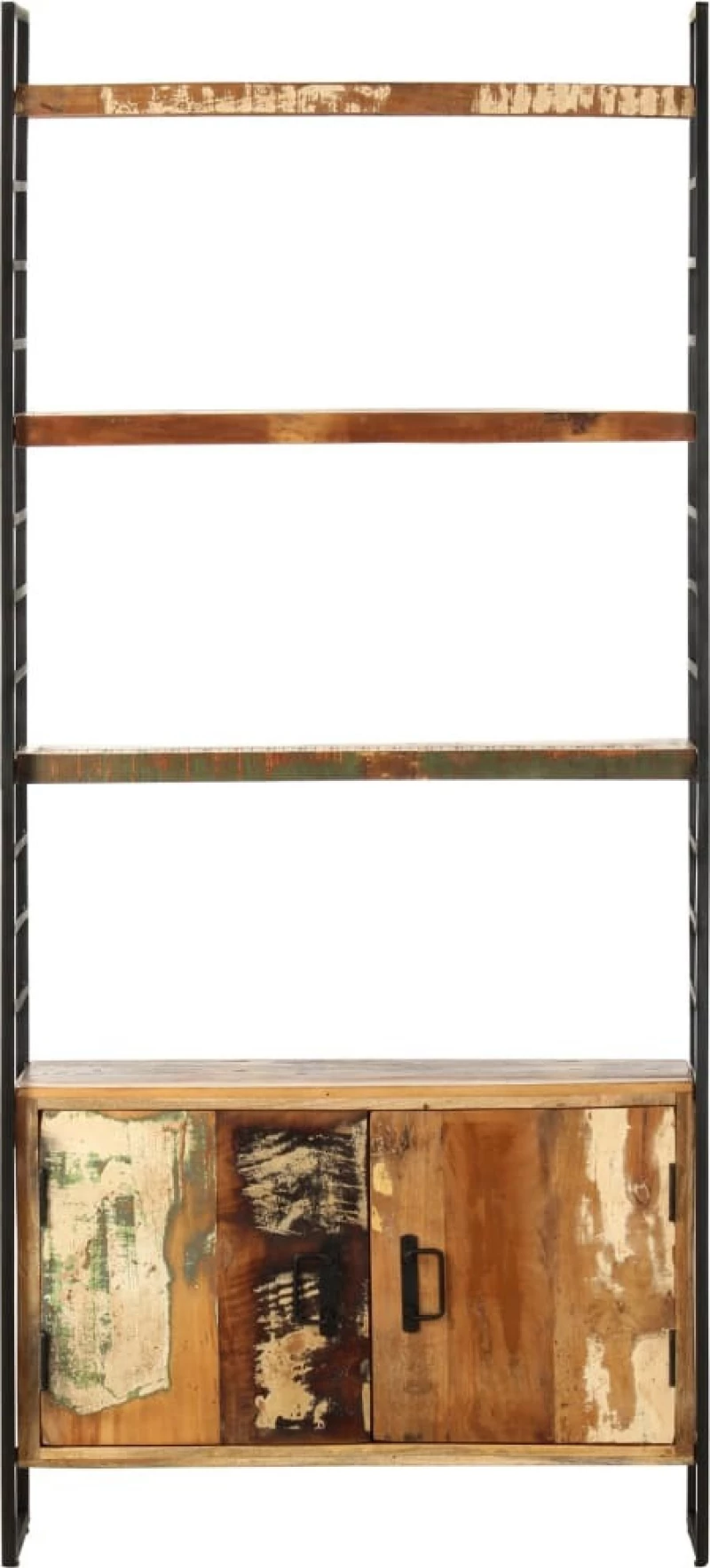 Βιβλιοθήκη με 4 Επίπεδα 80x30x180 εκ. Μασίφ Ανακυκλωμένο Ξύλο