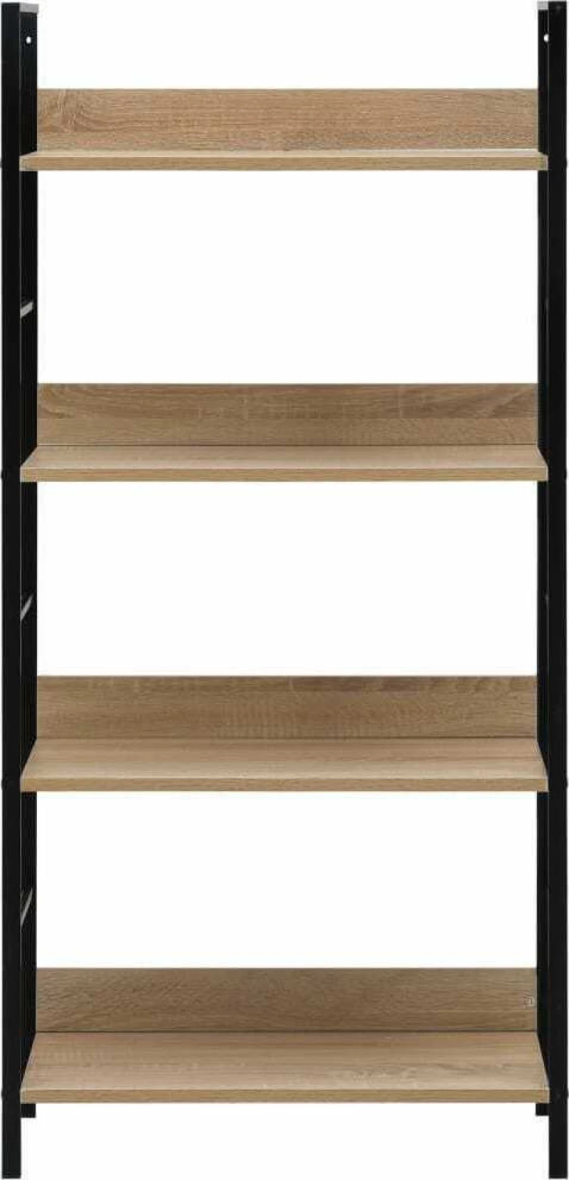 Βιβλιοθήκη με 4 Ράφια Χρώμα Δρυός 60x27,6x124,5 εκ. Μοριοσανίδα