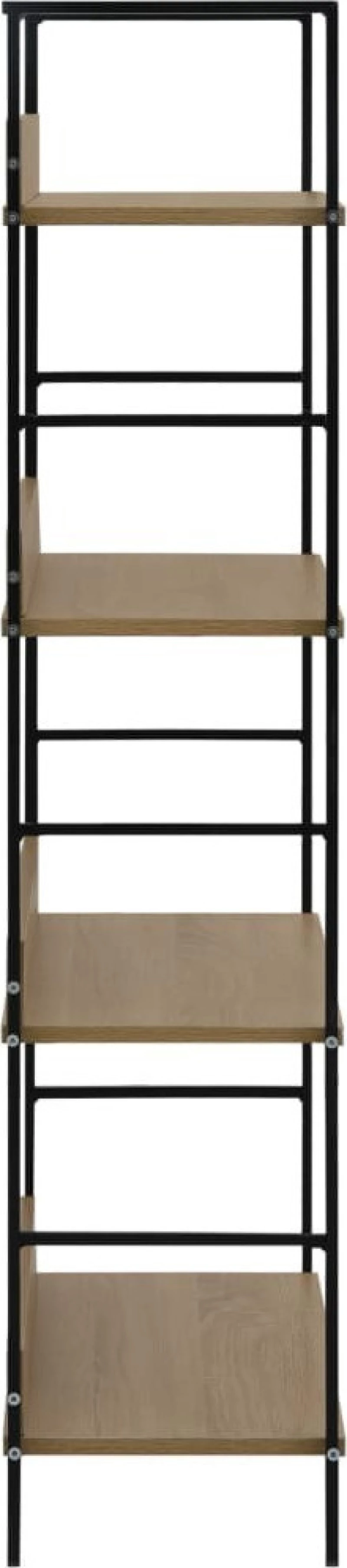 Βιβλιοθήκη με 4 Ράφια Χρώμα Δρυός 60x27,6x124,5 εκ. Μοριοσανίδα