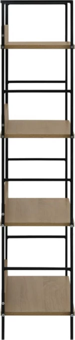 Βιβλιοθήκη με 4 Ράφια Χρώμα Δρυός 60x27,6x124,5 εκ. Μοριοσανίδα