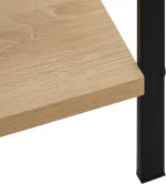 Βιβλιοθήκη με 4 Ράφια Χρώμα Δρυός 60x27,6x124,5 εκ. Μοριοσανίδα