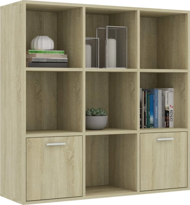 Βιβλιοθήκη Χρώμα Sonoma Δρυς 98 x 30 x 98 εκ. από Μοριοσανίδα