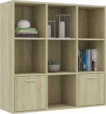 Βιβλιοθήκη Χρώμα Sonoma Δρυς 98 x 30 x 98 εκ. από Μοριοσανίδα