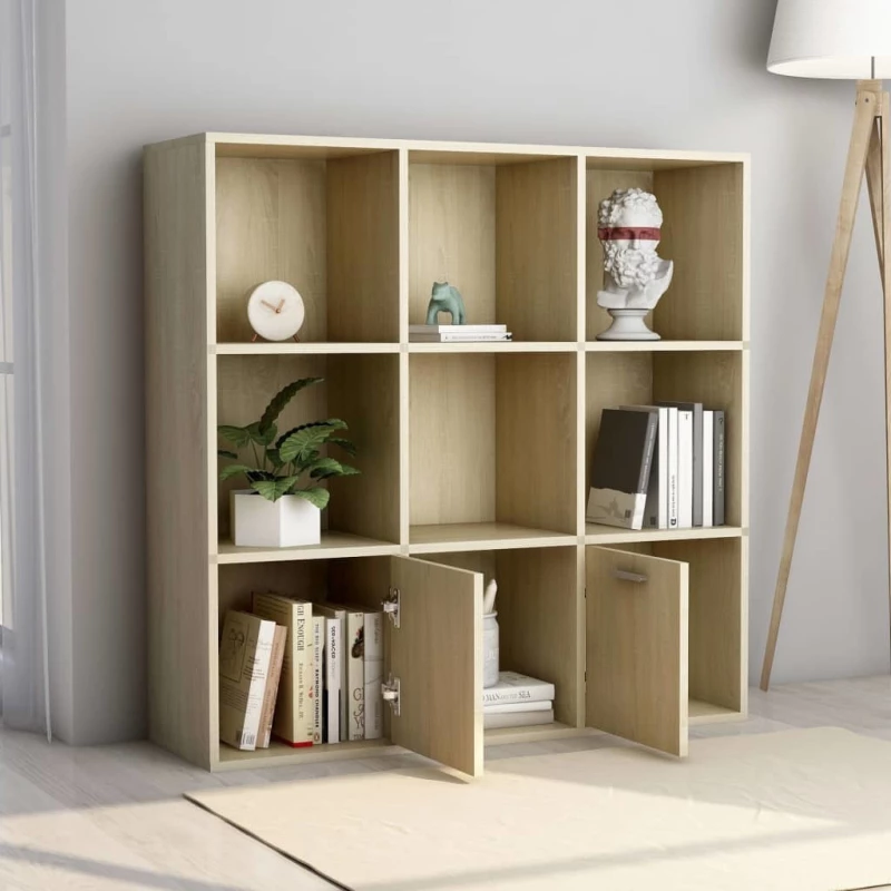 Βιβλιοθήκη Χρώμα Sonoma Δρυς 98 x 30 x 98 εκ. από Μοριοσανίδα