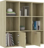 Βιβλιοθήκη Χρώμα Sonoma Δρυς 98 x 30 x 98 εκ. από Μοριοσανίδα