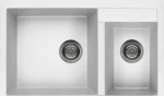 Elleci Quadra 440 Granitek Ένθετος Νεροχύτης 81x50cm Bianco Titano