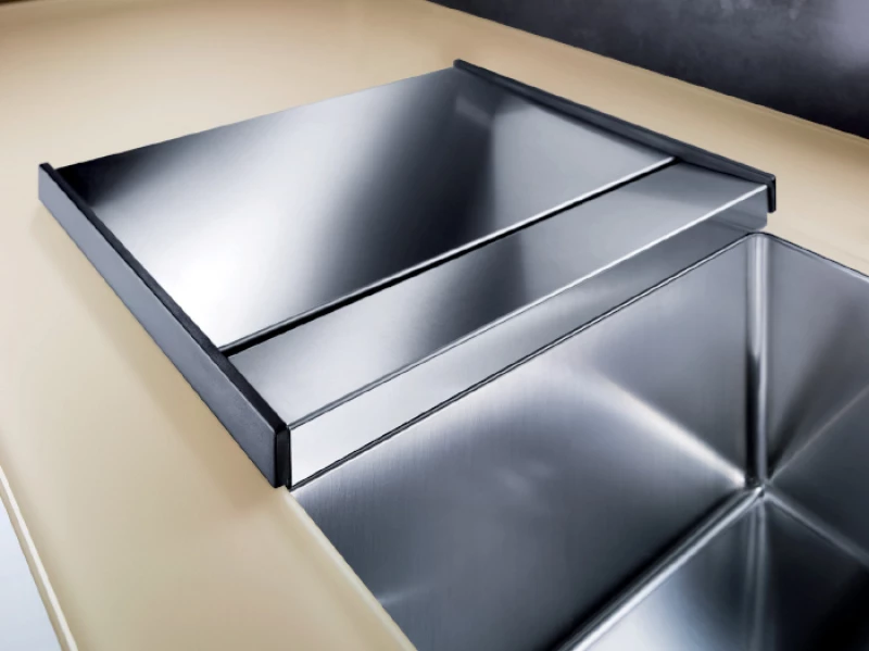 Blanco Claron 400-U Durinox Υποκαθήμενος Νεροχύτης 44x44cm Inox Σατινέ