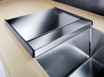 Blanco Claron 400-U Durinox Υποκαθήμενος Νεροχύτης 44x44cm Inox Σατινέ