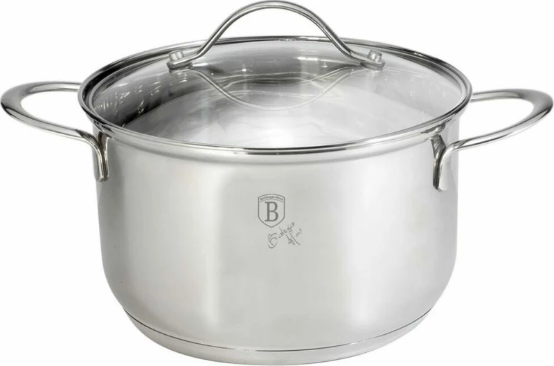 Berlinger Haus Silver Jewellery Collection Βαθιά Ανοξείδωτη Κατσαρόλα 6lt / 24cm
