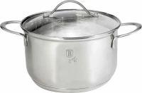 Berlinger Haus Silver Jewellery Collection Βαθιά Ανοξείδωτη Κατσαρόλα 6lt / 24cm