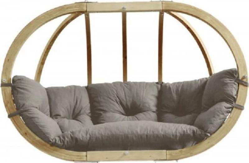 Κούνια Φωλιά Globo Royal Ξύλινη 176x72x118cm Taupe