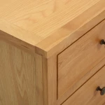 Συρταριέρα 80 x 35 x 75 εκ. από Μασίφ Ξύλο Δρυός