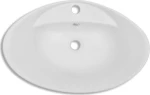 vidaXL 140678 Επικαθήμενος Νιπτήρας Κεραμικός 58.5x39cm Λευκός