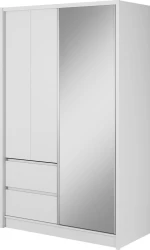 Ντουλάπα Portal Δίφυλλη με Καθρέφτη 130x62x214cm