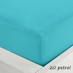 Sunshine Σεντόνι Διπλό με Λάστιχο 160x200x40 Menta Petrol