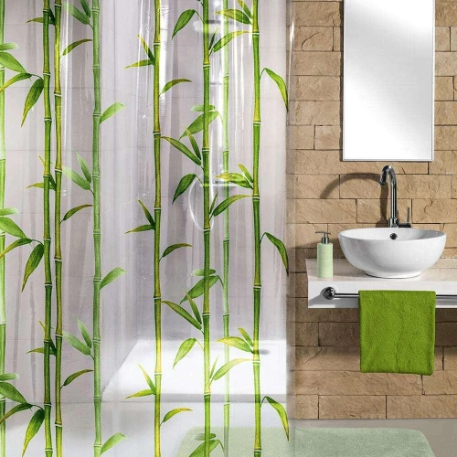 Kleine Wolke Κουρτίνα Μπάνιου 180x200 Bambu 5249 May Green