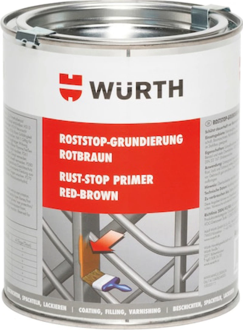 ΑΝΤΙΣΚΩΡΙΑΚΟ ΑΣΤΑΡΙ ΚΟΚΚΙΝΟ-ΚΑΦΕ 750ML 0890191 WURTH