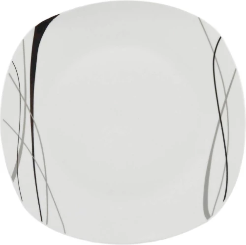 Ankor Πιάτο Γλυκού από Πορσελάνη Λευκό 20x20cm