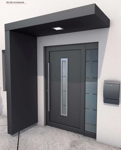 Στέγαστρο Πόρτας Lux BS Με Πλαϊνό 160 x 90 x 14,5 cm