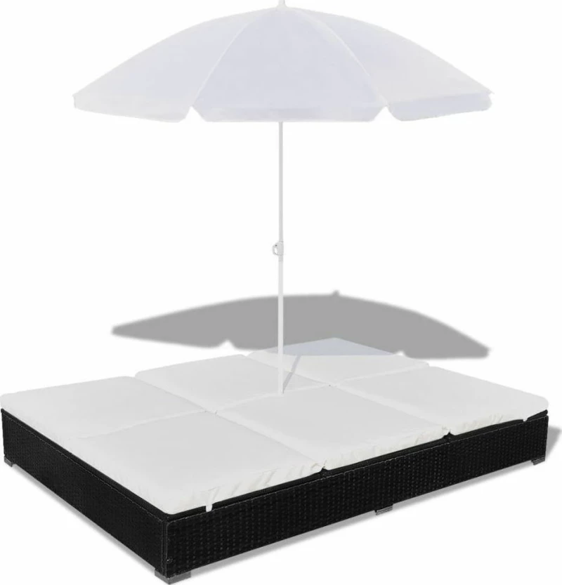 Ξαπλώστρα Rattan 42950 197x140x190cm