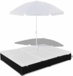Ξαπλώστρα Rattan 42950 197x140x190cm