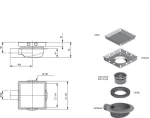 Ferplast Tile - Σιφώνι Δαπέδου 13x13