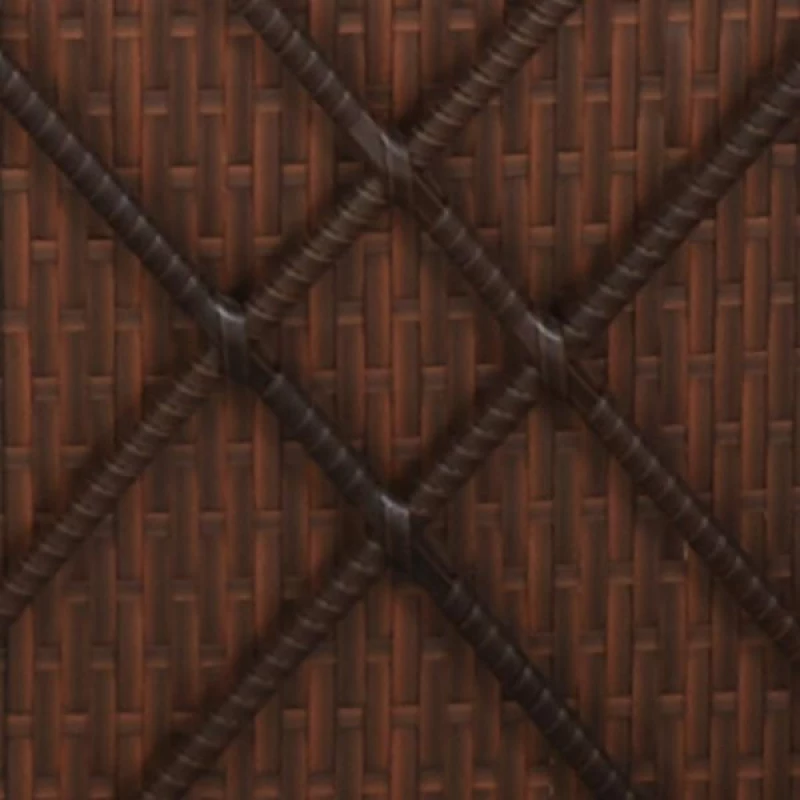 Ξαπλώστρα Rattan Καφέ 3 τμχ 195x60x31cm