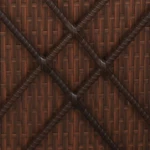 Ξαπλώστρα Rattan Καφέ 3 τμχ 195x60x31cm