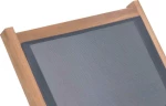 Ξαπλώστρα Πτυσσόμενη από Μασίφ Ξύλο Teak και Textilene με Ρόδες