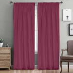 Lino Home Κουρτίνα Line με Τρέσα 145x295 304 Burgundy
