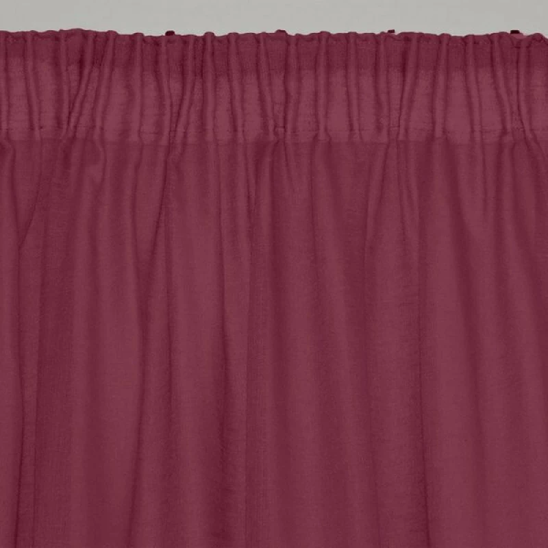 Lino Home Κουρτίνα Line με Τρέσα 145x295 304 Burgundy