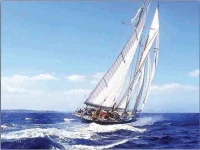 Marhome Γυαλινο Καδρακι - Ιστιοφορο 35X26Cm 12/Κιβ