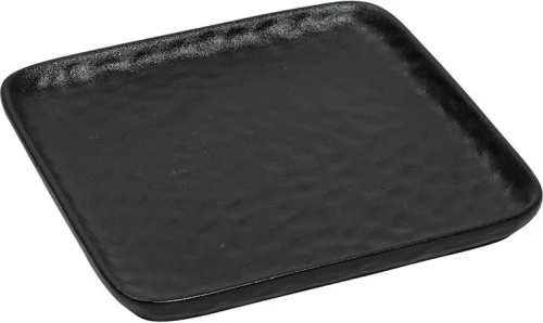 Espiel Lava Πιάτο Γλυκού Κεραμικό Μαύρο 20x20cm 4τμχ