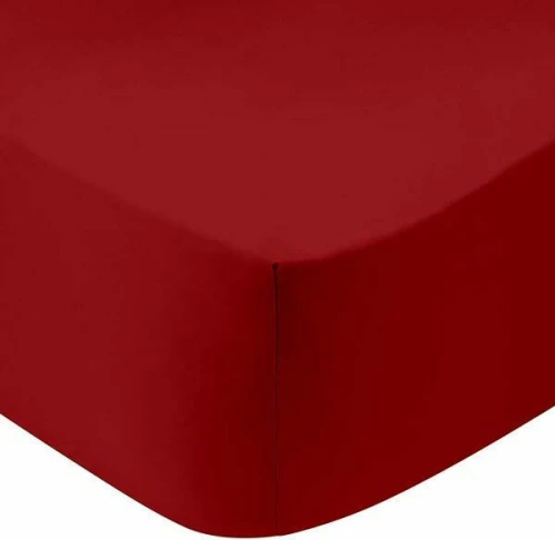 Sunshine Σεντόνι Μονό με Λάστιχο 100x200x30 Cotton Feelings 113 Red