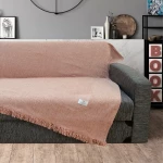Lino Home Ριχτάρι Διθέσιου Καναπέ Markez 180x250cm Ροζ
