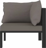Γωνιακός Καναπές 49397 68x68x64cm Ανθρακί