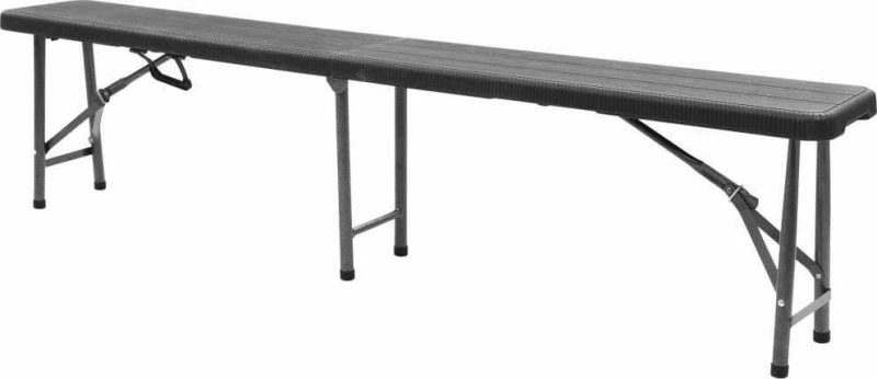 Παγκάκι 48832 180x25x43cm 2τμχ Μαύρο
