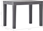 Παγκάκι 48782 60x38.5x45cm 2τμχ Μόκα
