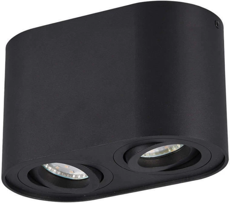 Trio Lighting Cookie Διπλό Σποτ με Ντουί GU10 σε Μαύρο Χρώμα
